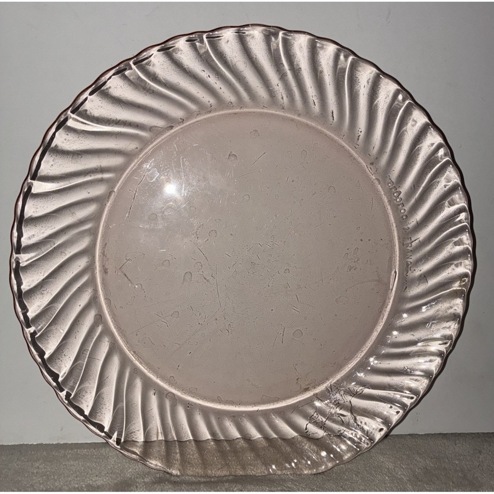 ARCOROC Salad Dessert Plate 7.5" Swirl Rosaline France Pink Depression Glass